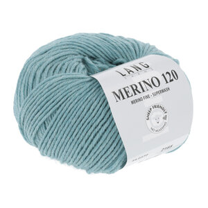 Lang Yarns Lang Yarns Merino 120 50 gram nr 372 Aqua Melange