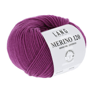 Lang Yarns Lang Yarns Merino 120 50 gram nr 366 Paars