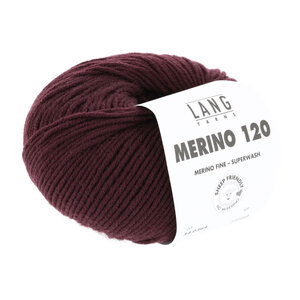 Lang Yarns Lang Yarns Merino 120 50 gram nr 364 Bordeaux