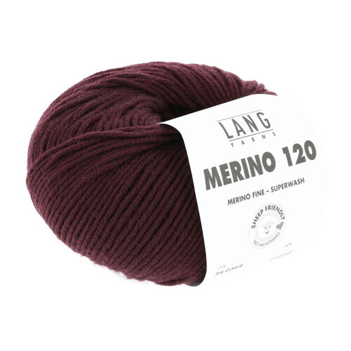 Lang Yarns Lang Yarns Merino 120 50 gram nr 364 Bordeaux Lang Yarns Lang Yarns Merino 120 50 gram nr 364 Bordeaux