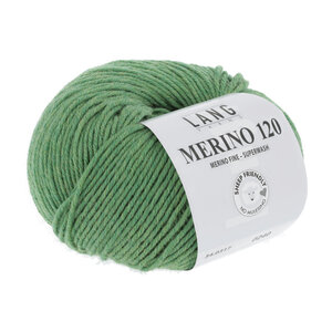 Lang Yarns Lang Yarns Merino 120 50 gram Groen Melange 317