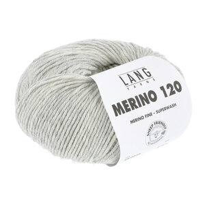 Lang Yarns Lang Yarns Merino 120 50 gram Lichtgrijs Melange 223