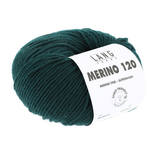 Lang Yarns Lang Yarns Merino 120 50 gram Spargroen 217 Lang Yarns Lang Yarns Merino 120 50 gram Spargroen 217