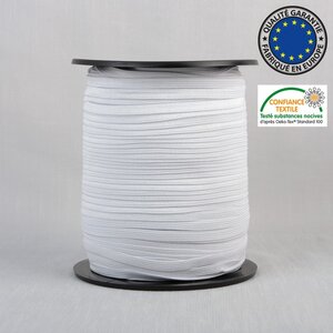 Mediac Wit Elastiek plat 5 mm