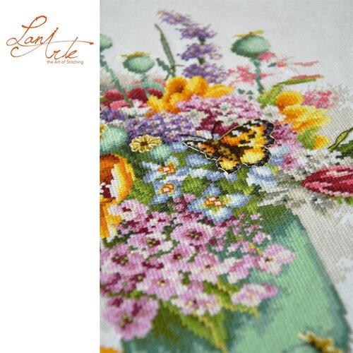 Lanarte Lanarte Borduurpakket Kleurig bloemenboeket PN-0214127
