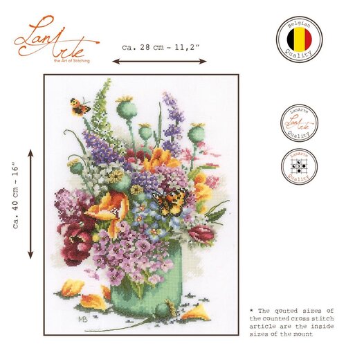 Lanarte Lanarte Borduurpakket Kleurig bloemenboeket PN-0214127