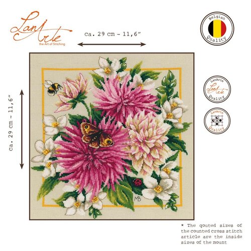 Lanarte Lanarte Borduurpakket Roze dahlia PN-0207467