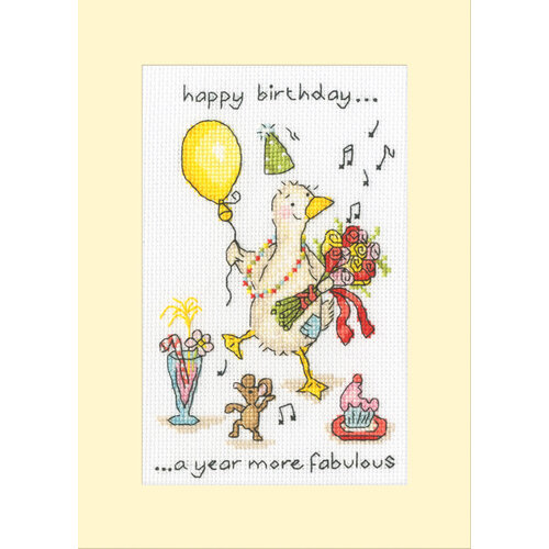 Bothy Threads Bothy Threads Borduurkaart Happy Birthday XGC51 Bothy Threads Bothy Threads Borduurkaart Happy Birthday XGC51