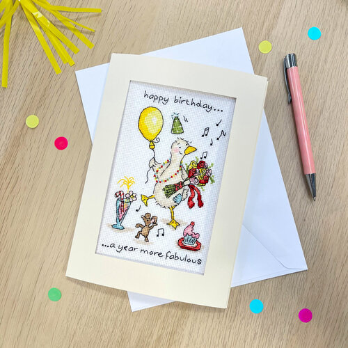 Bothy Threads Bothy Threads Borduurkaart Happy Birthday XGC51