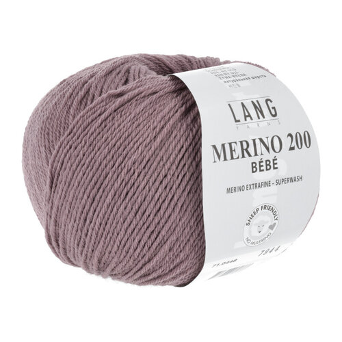 Lang Yarns Lang Yarns Merino 200 Bebe nr 448 Oud Roze Lang Yarns Lang Yarns Merino 200 Bebe nr 448 Oud Roze