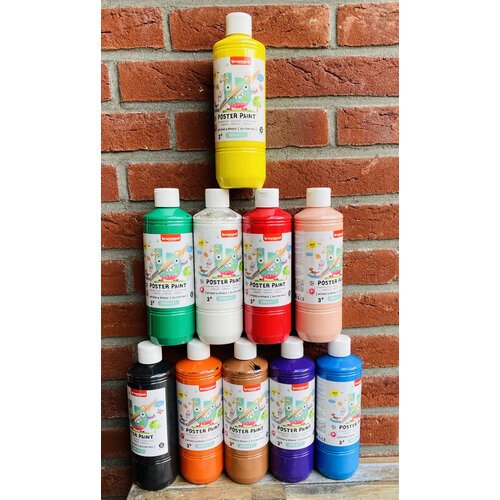 Bruynzeel Bruynzeel Plakaatverf Schoolset 10 x 500 ml Bruynzeel Bruynzeel Plakaatverf Schoolset 10 x 500 ml