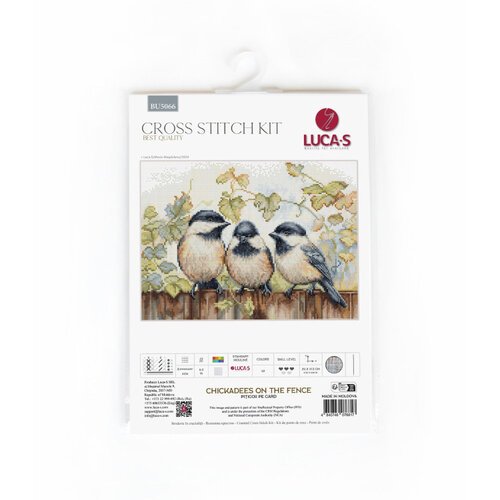 Luca S Luca S Borduurpakket Chickadees On The Fence 24 x 17,5 cm
