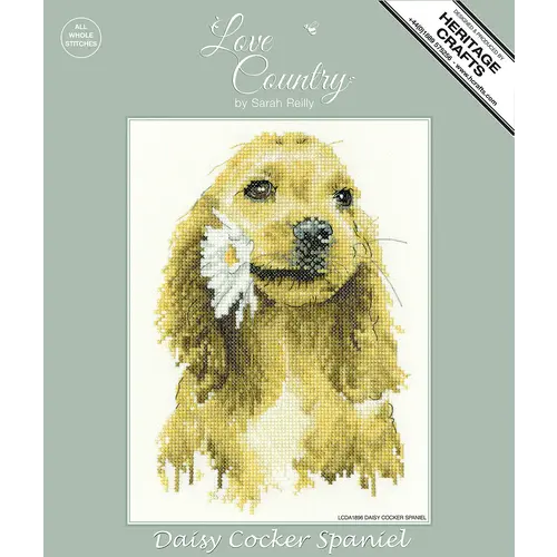 Heritage Crafts Heritage Crafts Borduurpakket Daisy Cocker Spaniel Heritage Crafts Heritage Crafts Borduurpakket Daisy Cocker Spaniel