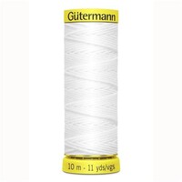 Gutermann Elastisch Garen 10 meter Wit 5019