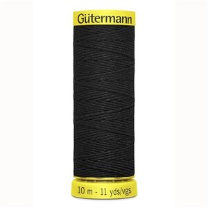 Gutermann Gutermann Elastisch Garen 10 meter Zwart 4017