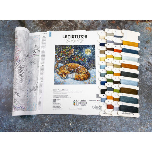 Leti Stitch Leti Stitch borduurpakket Frosted Dreams 26 x 26 cm