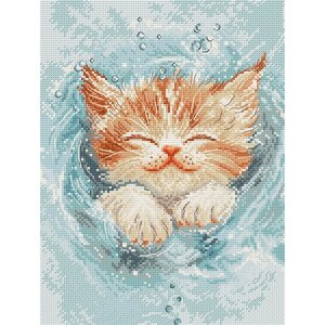 Leti Stitch Leti Stitch borduurpakket Splashing Playtime 18 x 24 cm