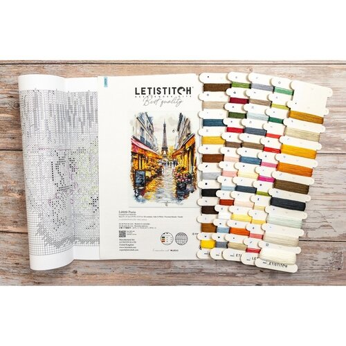 Leti Stitch Leti Stitch borduurpakket Parijs 23 x 31 cm