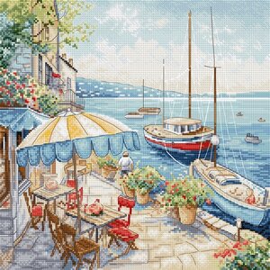 Leti Stitch Leti Stitch borduurpakket Seascape 26 x 26 cm