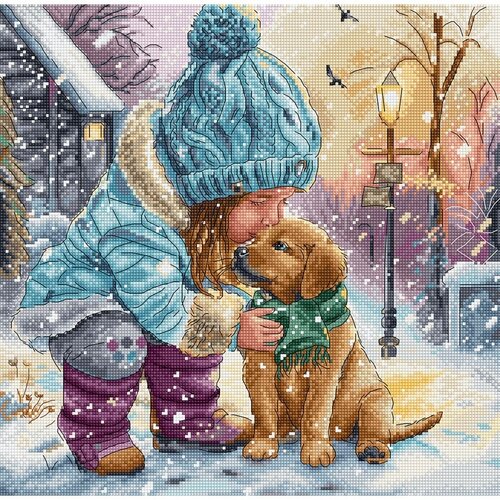 Leti Stitch Leti Stitch borduurpakket Best Friends 28 x 27 cm Leti Stitch Leti Stitch borduurpakket Best Friends 28 x 27 cm