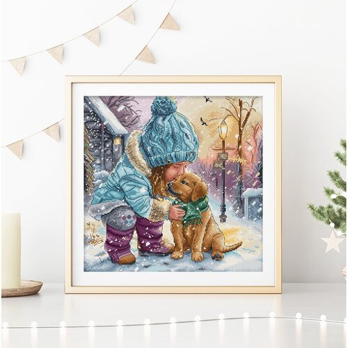 Leti Stitch Leti Stitch borduurpakket Best Friends 28 x 27 cm Leti Stitch Leti Stitch borduurpakket Best Friends 28 x 27 cm