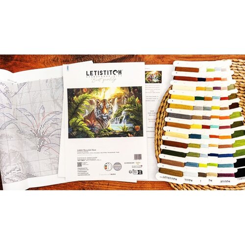 Leti Stitch Leti Stitch borduurpakket Waterfall Rest 40 x 27 cm