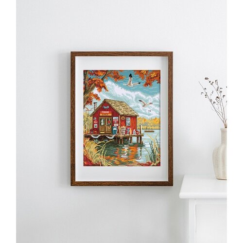 Leti Stitch Leti Stitch borduurpakket Early Autumn 21 x 26 cm Leti Stitch Leti Stitch borduurpakket Early Autumn 21 x 26 cm