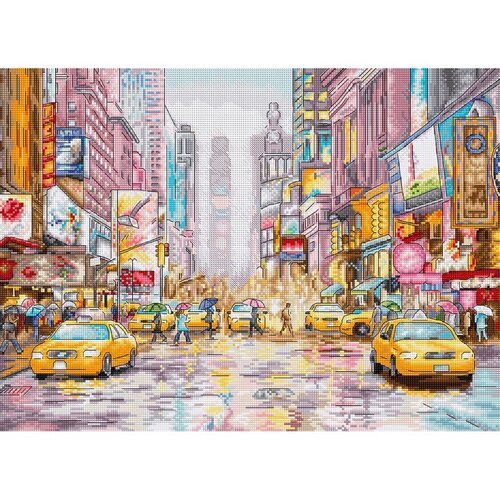 Leti Stitch Leti Stitch borduurpakket New York Times Square 38 x 27 cm Leti Stitch Leti Stitch borduurpakket New York Times Square 38 x 27 cm