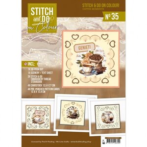 Hobbydots Stitch and do on Colour 35 Coffee Moments
