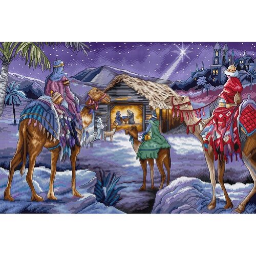 Leti Stitch Leti Stitch borduurpakket De Drie Koningen 41 x 27 cm Leti Stitch Leti Stitch borduurpakket De Drie Koningen 41 x 27 cm