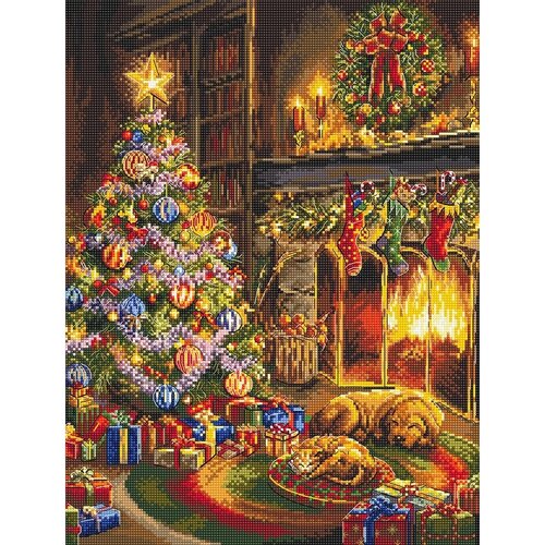 Leti Stitch Leti Stitch borduurpakket Christmas Eve 33 x 25 cm Leti Stitch Leti Stitch borduurpakket Christmas Eve 33 x 25 cm