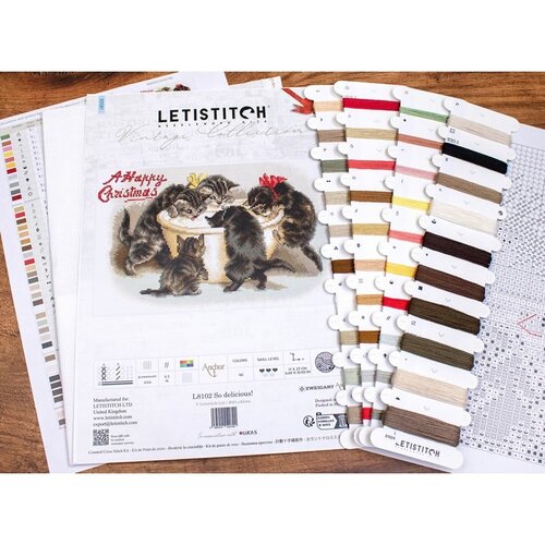 Leti Stitch Leti Stitch borduurpakket So delicious! 27 x 17 cm