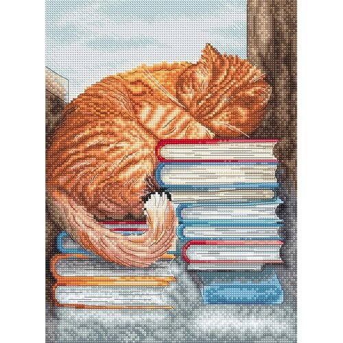Leti Stitch Leti Stitch borduurpakket Afternoon nap 18 x 24 cm Leti Stitch Leti Stitch borduurpakket Afternoon nap 18 x 24 cm