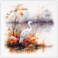 Magic Needle borduurpakket White Heron 26 x 26 cm