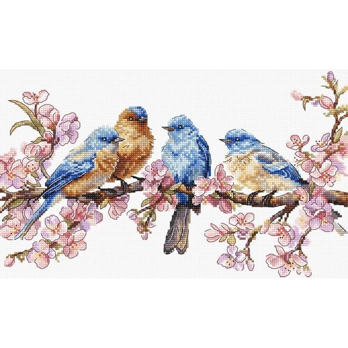 Leti Stitch Leti Stitch borduurpakket Spring Bloom 27 x 16 cm Leti Stitch Leti Stitch borduurpakket Spring Bloom 27 x 16 cm