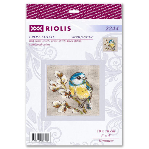Riolis Riolis borduurpakket Meesje 10 x 10 cm