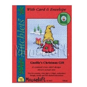 Mouseloft Mouseloft Borduurpakketje Gnellie's Christmas Gift