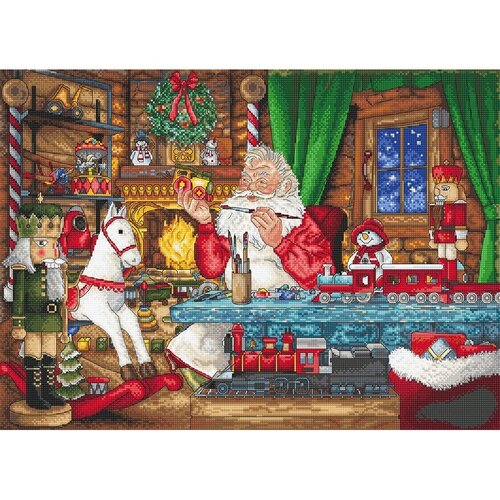 Leti Stitch Leti Stitch borduurpakket Getting ready for the Christmas 42 x 30 cm Leti Stitch Leti Stitch borduurpakket Getting ready for the Christmas 42 x 30 cm
