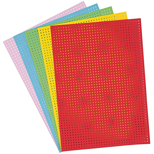 Rico Design Borduurkarton Kleurenmix 17,5 x 24,5 cm 10 vel Rico Design Borduurkarton Kleurenmix 17,5 x 24,5 cm 10 vel