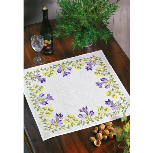 Eva Rosenstand Eva Rosenstand Tafelkleed Crocussen 55 x 55 cm Eva Rosenstand Eva Rosenstand Tafelkleed Crocussen 55 x 55 cm