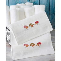Permin Borduren gastendoek Hooded gulls 30 x 50 cm 2 stuks