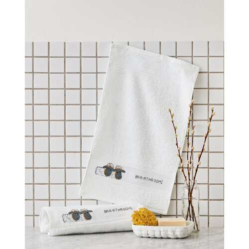 Permin Permin Borduren gastendoek Bathroom 30 x 50 cm Permin Permin Borduren gastendoek Bathroom 30 x 50 cm
