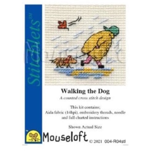 Mouseloft Mouseloft Borduurpakket Walking the Dog Mouseloft Mouseloft Borduurpakket Walking the Dog