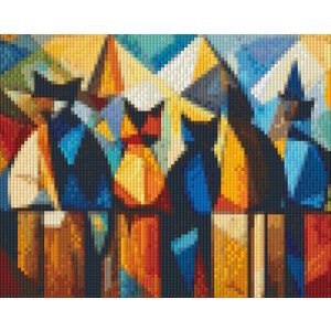 PixelHobby Pixelhobby Patroon 5841 Colourfull Cats