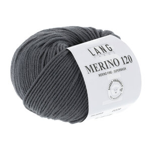Lang Yarns Lang Yarns Merino 120 50 gram Steen Grijs 203