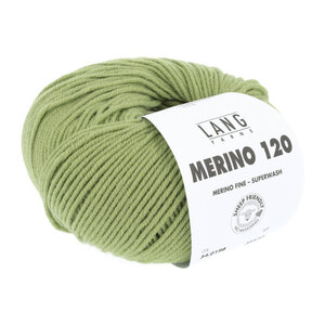 Lang Yarns Lang Yarns Merino 120 50 gram Olijf Licht 198