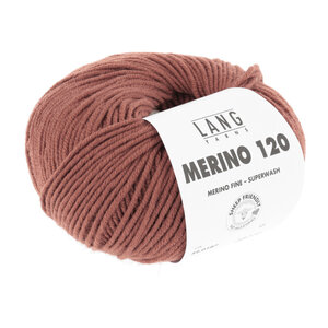 Lang Yarns Lang Yarns Merino 120 50 gram Bruin 187