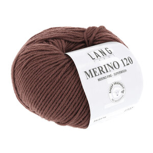 Lang Yarns Lang Yarns Merino 120 50 gram Cognac 176 Lang Yarns Lang Yarns Merino 120 50 gram Cognac 176