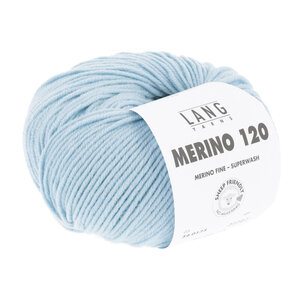 Lang Yarns Lang Yarns Merino 120 50 gram IJsblauw 173