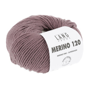 Lang Yarns Lang Yarns Merino 120 50 gram Oudroze Donker 148